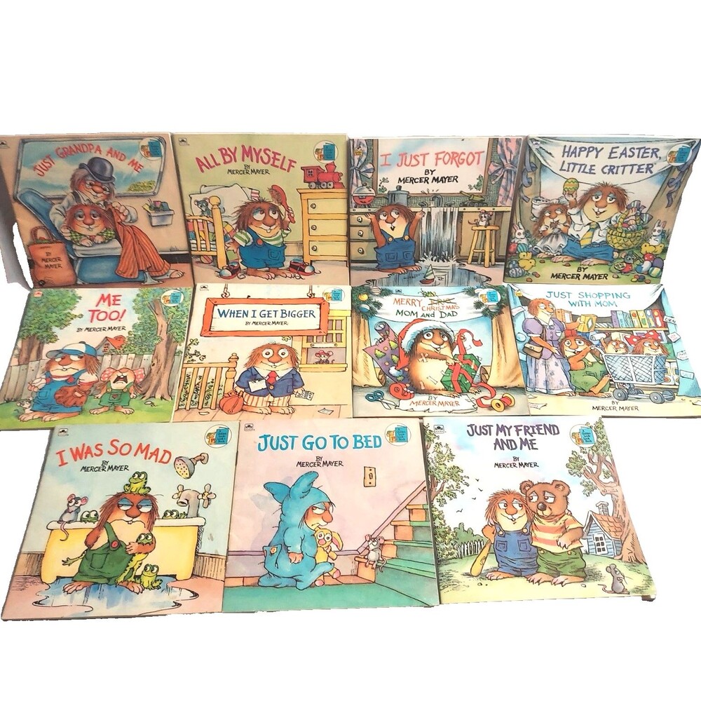 Mercer Mayer Paperback Books Vintage 1982-1988 Lot of 11 Golden Christmas Easter